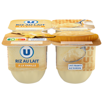 Image de U
Riz au lait à la vanille