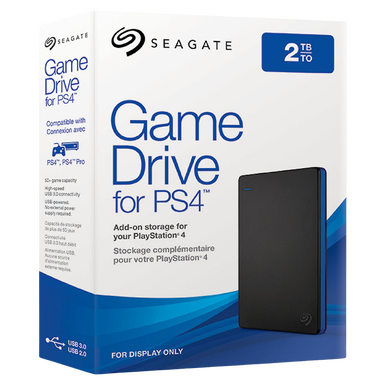 Seagate - Game Drive pour PS4 2To - 2.5 USB 3.0 - Noir - Disque Dur  externe - Rue du Commerce