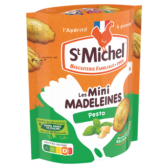 Image de Les mini madeleines moelleuses pesto basilic ST MICHEL