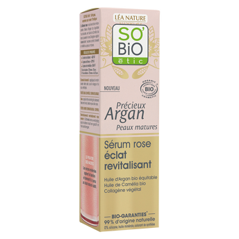 Image de Sérum revitalisant rose éclat peaux matures SO BIO