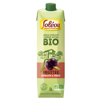 Image de Huile d'olive vierge extra biologique fruttato SOLEOU, Bouteille