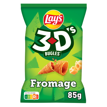 Image de Biscuits apéritifs Saveur Fromage - LAY'S 3D'S BUGLES