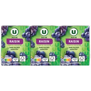 Image de U
Jus de raisin briquette