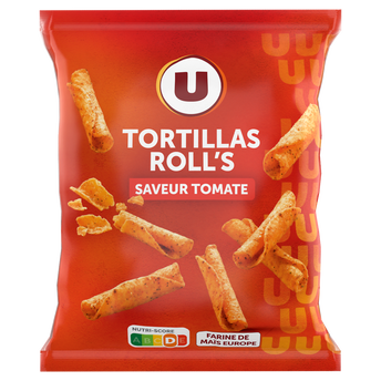 Image de U
Tortillas chips roll's goût tomate paquet de