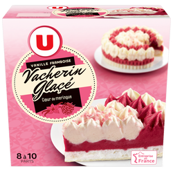 Vacherin Glace Vanille Framboise U 545g Super U Hyper U U Express Www Coursesu Com