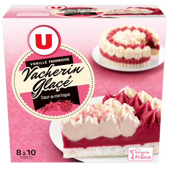 Image de U
Vacherin glacé vanille framboise