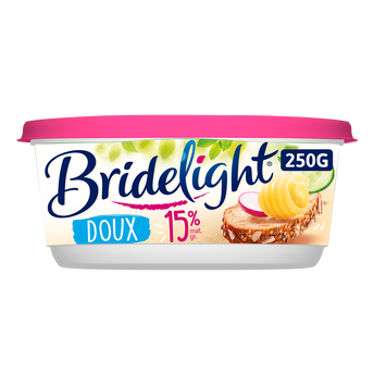 Image de Matière grasse à tartiner doux BRIDELIGHT, 15%MG, plaquette