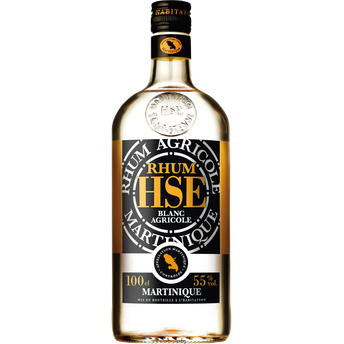 Image de Rhum blanc agricole de Martinique HSE, 55°, bouteille de