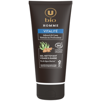 Image de U BIO
Gel nettoyant homme vitalité visage et barbe pin&algue
