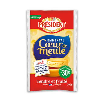 Image de Emmental Français coeur de meule  réduit en sel PRESIDENT