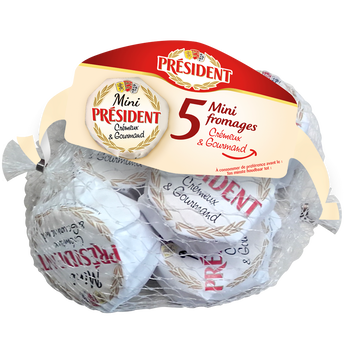 Image de Minis fromages PRESIDENT Filet 5 portions 30g