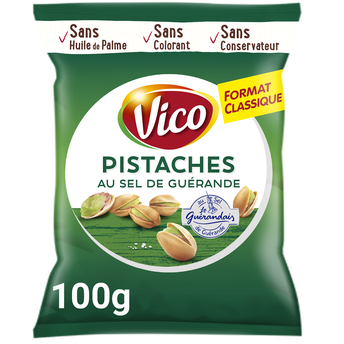 Image de Pistaches salées au sel de guérande VICO, sachet de