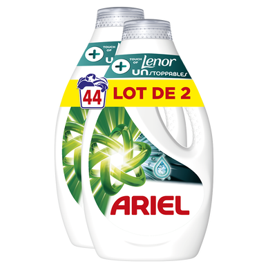Ariel Lessive Liquide +Unstoppables Touche De Lenor