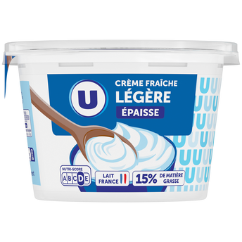 Image de U
Crème fraîche épaisse légère 15%MG