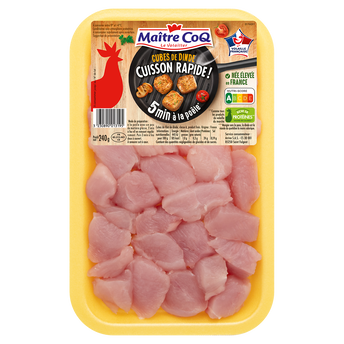 Image de Cubes filet de dinde, MAITRE COQ, France, barquette