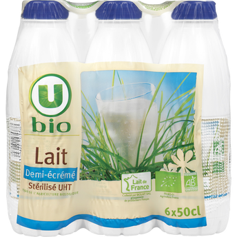 Image de U BIO
Lait UHT demi écrémé