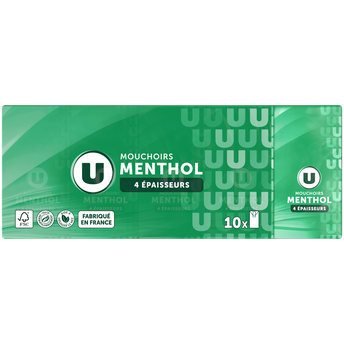 Image de U
Mouchoirs parfum menthol 10