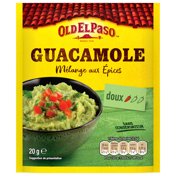 Old El Paso Mélange D'épices Pour Guacamole Old El Paso, Sachet De 20g