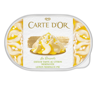 Crème glacée façon glacier tarte citron CARTE D'OR, 500g - Super U