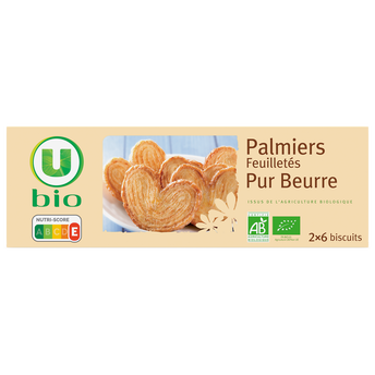 Image de U BIO
Palmiers pur beurre paquet de