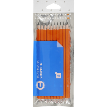 Image de U
Crayons graphites plastique, HB, 10
