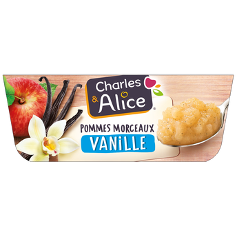 Image de Dessert fruitier morceaux pommes vanille CHARLES & ALICE
