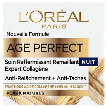 Image de Crème visage Nuit Anti-âge Raffermissante Age Perfect L'OREAL PARIS -Pot