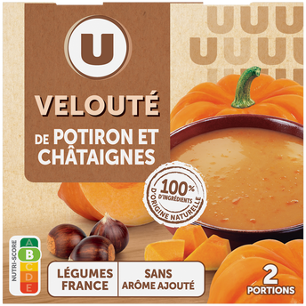 Image de U
Soupe Velouté potiron châtaignes 2 briques de