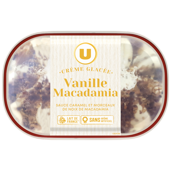 Image de U
Bac crème glacée vanille macadamia