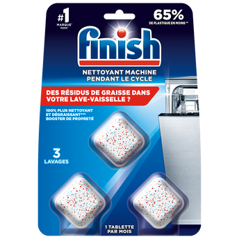 Image de Nettoyant machine pendant le cycle de lavage FINISH, x3