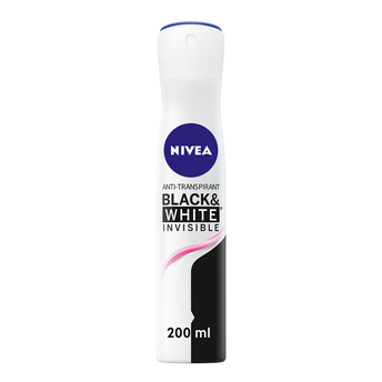 Image de Déodorant féminin invisible Black & White Clear NIVEA, spray de