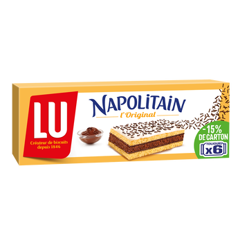 Image de Gâteaux au chocolat L'Original Napolitain LU - Boîte de