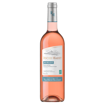 Image de Vin rosé Pays d'Oc IGP, Vin rosé, Roche Mazet merlot 2022