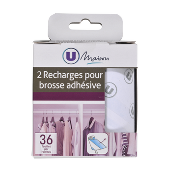 Image de U MAISON
Recharge pour brosse adhésive 36 feuilles
