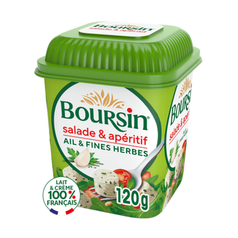 Image de Dés de Fromage Salade et apéritif Ail et fines herbes  BOURSIN