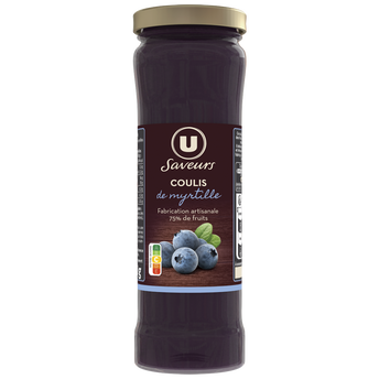 Image de U SAVEURS
Coulis de myrtilles  pot de