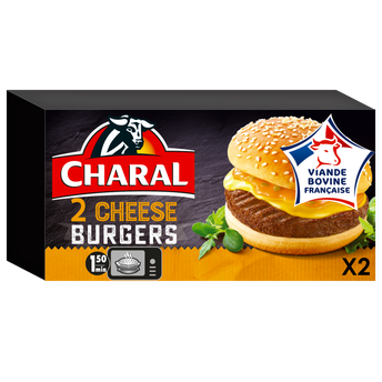 Image de Cheeseburger CHARAL, 2x140g