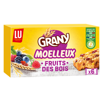 Image de Biscuits moelleux barres au muesli et aux fruits des bois GRANY - Boite de 6