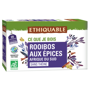 Image de ETHIQUABLE - Rooibos épices BIO - la boîte de 20 sachets