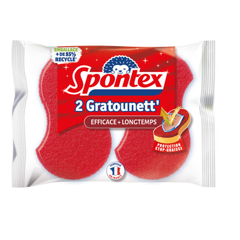 Image de Éponges longue durée Gratounette SPONTEX