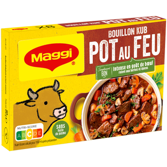 Image de Bouillon cube pot au feu MAGGI - boîte de 8 cubes