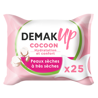 Image de Lingettes démaquillantes pour peaux sèches et sensibles DEMAK'UP