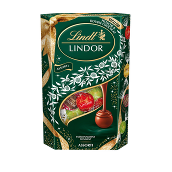 Image de Assortiment Confiserie Chocolat Cornet lindor assorti edition ruban festif LINDT