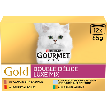 Image de Sachets fraîcheur pour chat GOLD Double Délice GOURMET