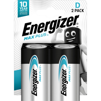 Image de Piles Energizer max plus, lr20/d, 2 unités