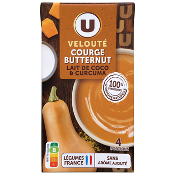 Image de U
Soupe Velouté butternut au lait de coco et curcurma 1
