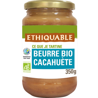 Image de ETHIQUABLE - Beurre de cacahuètes BIO - le pot de