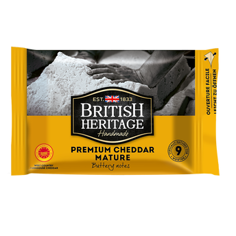 Image de Cheddar AOP mature 9 mois BRITISH HERITAGE