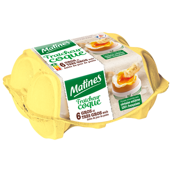 Image de Oeufs fraîcheur coque sol gros/très gros MATINES