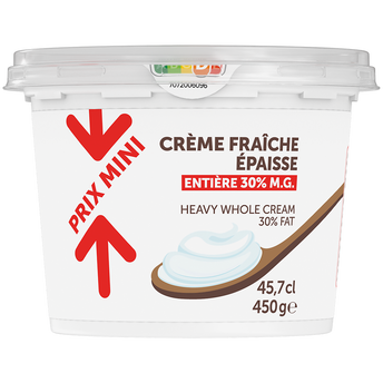 Image de Crème fraîche épaisse PRIX MINI, 30%MG